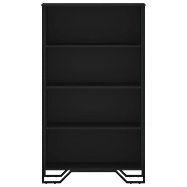 vidaXL Bokhylle svart 80x31x137,5 cm konstruert tre