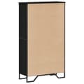 Miniatyrbilde 7 av 11: vidaXL Bokhylle svart 80x31x137,5 cm konstruert tre