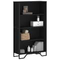 Miniatyrbilde 2 av 11: vidaXL Bokhylle svart 80x31x137,5 cm konstruert tre