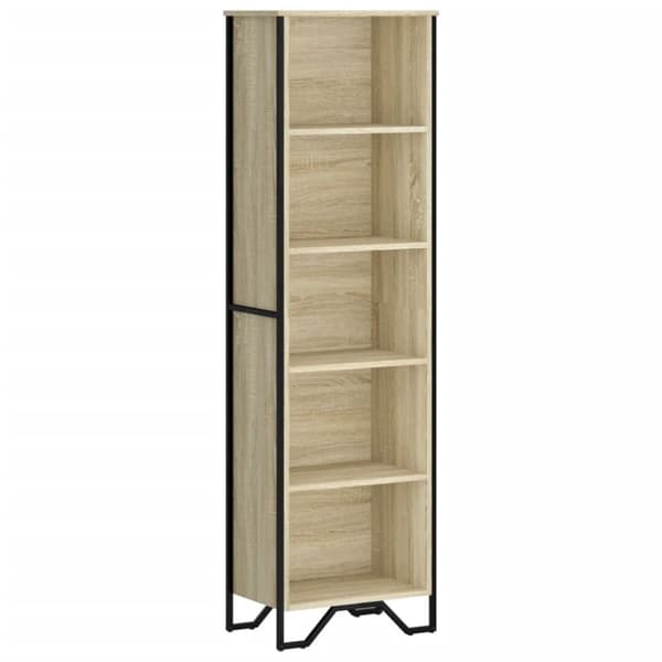vidaXL Bokhylle sonoma eik 50x31x169 cm konstruert tre