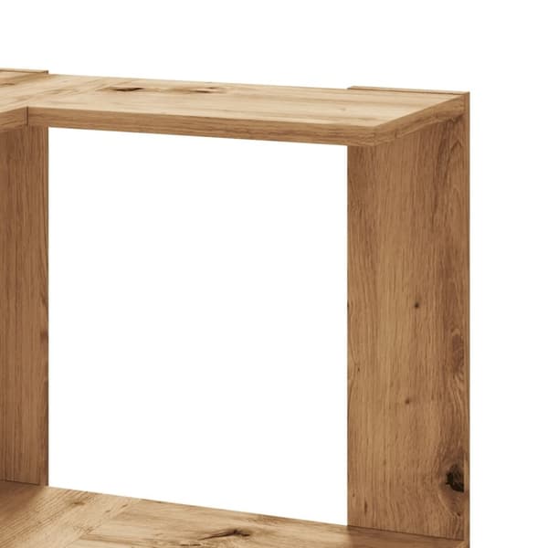 vidaXL Bokhylla hörn 5 hyllplan ek 50x50x179 cm konstruerat trä