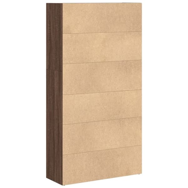 vidaXL Bokhylle brun eik 80x30x152 cm konstruert tre
