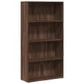 Miniatyrbilde 1 av 11: vidaXL Bokhylle brun eik 80x30x152 cm konstruert tre