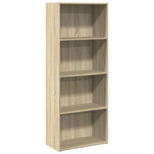 vidaXL bogreol 60x30x152 cm konstrueret træ sonoma-eg