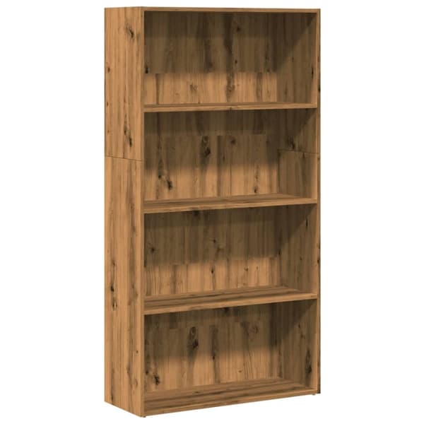 vidaXL bogreol 80x30x152 cm konstrueret træ kunsteg