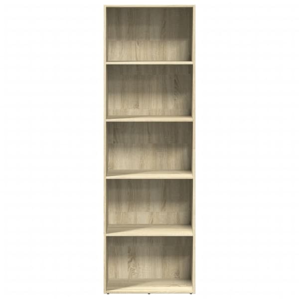 vidaXL bogreol 60x30x189 cm konstrueret træ sonoma-eg