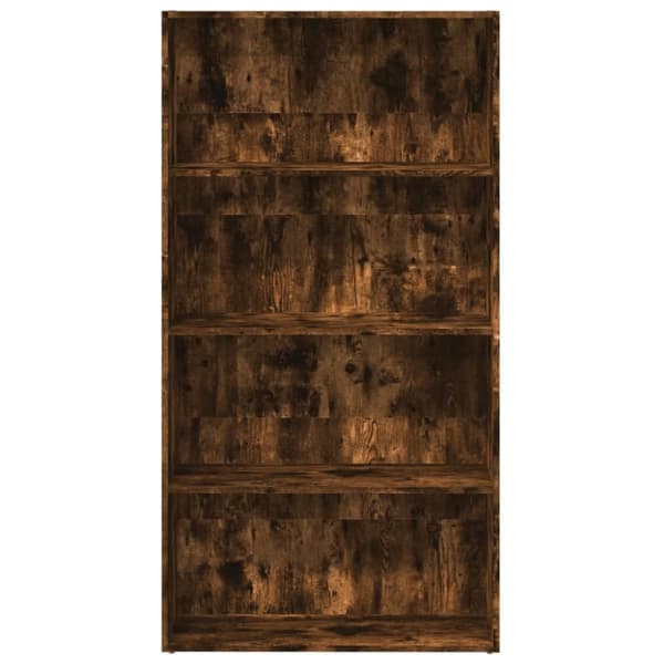 vidaXL bogreol 80x30x152 cm konstrueret træ røget egetræsfarve