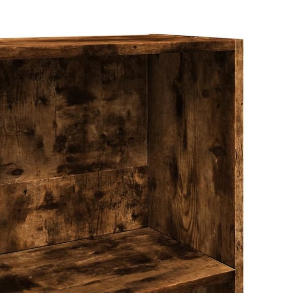 vidaXL bogreol 80x30x152 cm konstrueret træ røget egetræsfarve