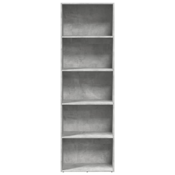 vidaXL bogreol 60x30x189 cm konstrueret træ betongrå