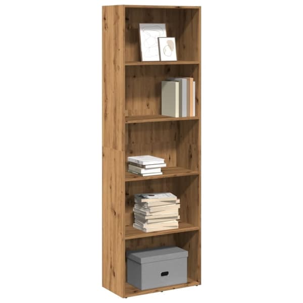 vidaXL bogreol 60x30x189 cm konstrueret træ gammelt eg