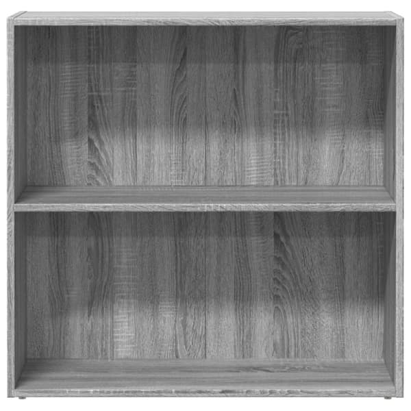 vidaXL Kirjahylly harmaa Sonoma 80x30x77 cm tekninen puu