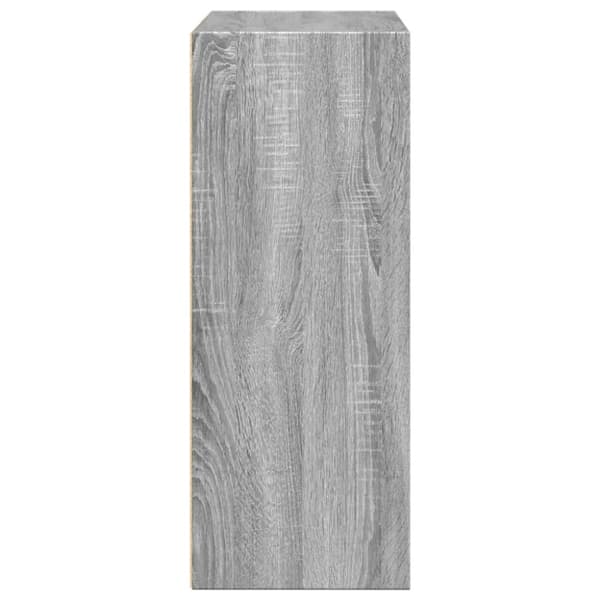 vidaXL Kirjahylly harmaa Sonoma 80x30x77 cm tekninen puu
