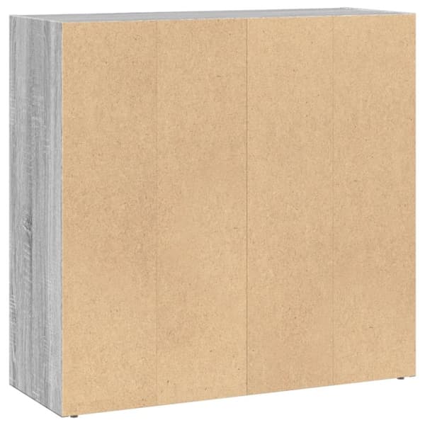 vidaXL Kirjahylly harmaa Sonoma 80x30x77 cm tekninen puu