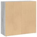 Pikkukuva 7 / 11: vidaXL Kirjahylly harmaa Sonoma 80x30x77 cm tekninen puu