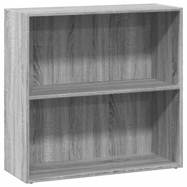 vidaXL Kirjahylly harmaa Sonoma 80x30x77 cm tekninen puu