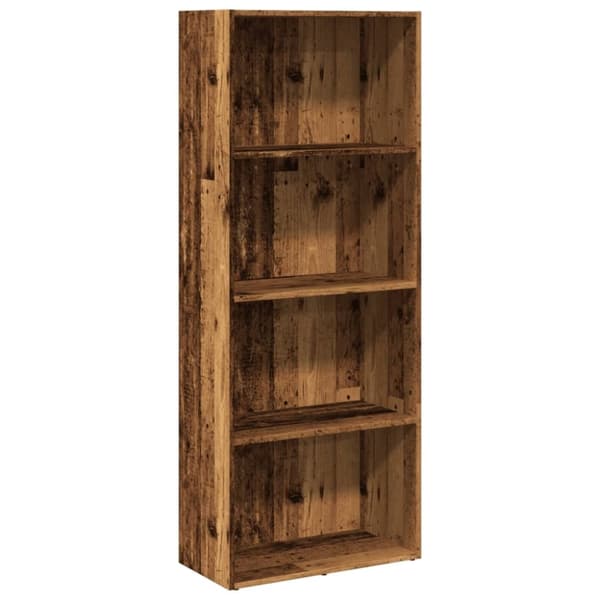 vidaXL bogreol 60x30x152 cm konstrueret træ antikt træ