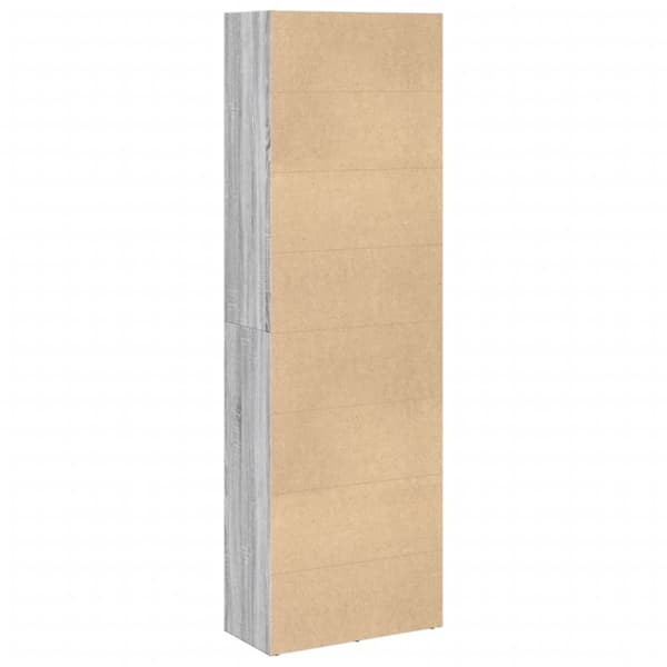 vidaXL bogreol 60x30x189 cm konstrueret træ grå sonoma-eg