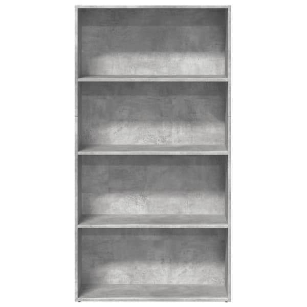 vidaXL Kirjahylly betoninharmaa 80x30x152 cm tekninen puu