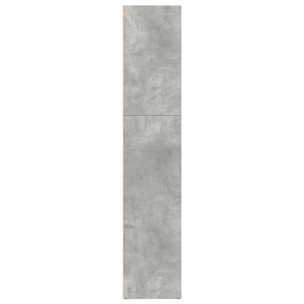 vidaXL Kirjahylly betoninharmaa 80x30x152 cm tekninen puu