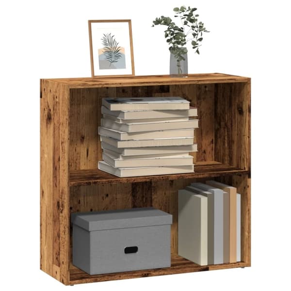 vidaXL bogreol 60x30x77 cm konstrueret træ gammelt trælook