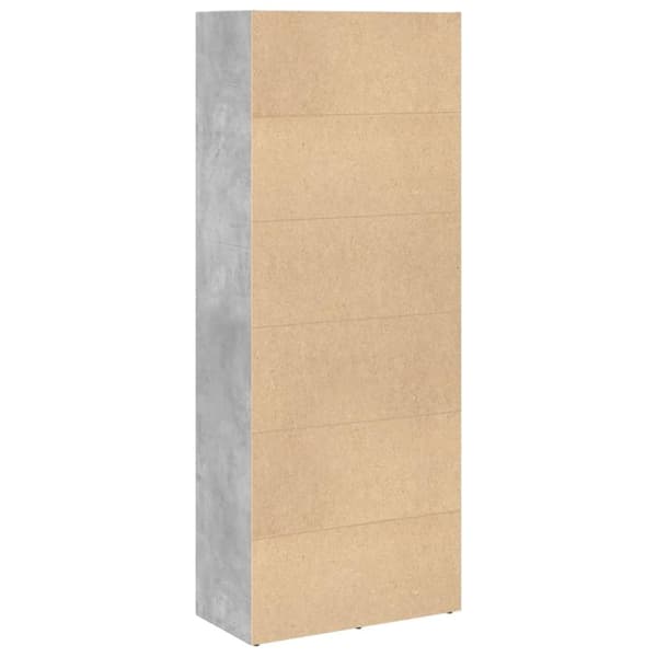 vidaXL bogreol 60x30x152 cm konstrueret træ betongrå