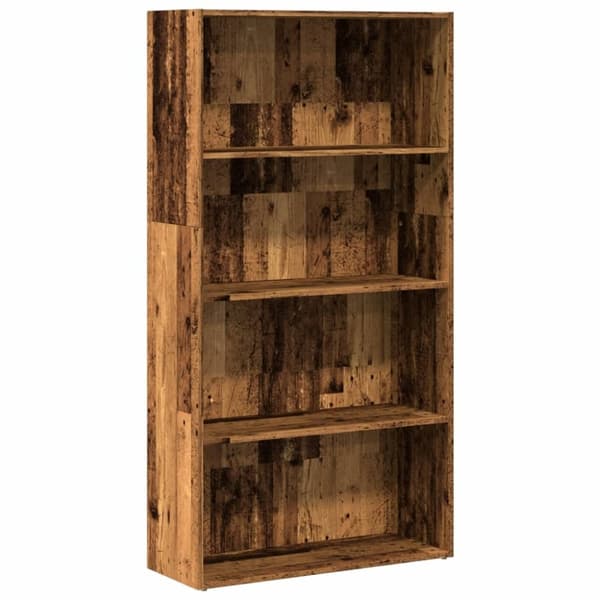 vidaXL bogreol 80x30x152 cm konstrueret træ gammelt trælook