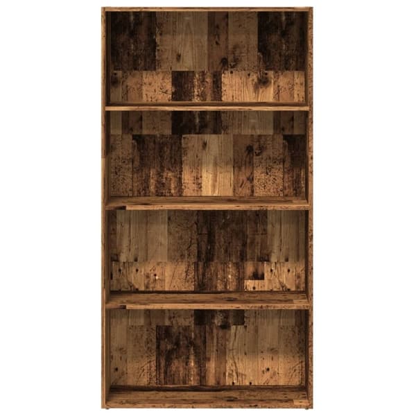 vidaXL bogreol 80x30x152 cm konstrueret træ gammelt trælook