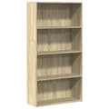 Miniatyrbilde 3 av 11: vidaXL Bokhylle sonoma eik 80x30x152 cm konstruert tre