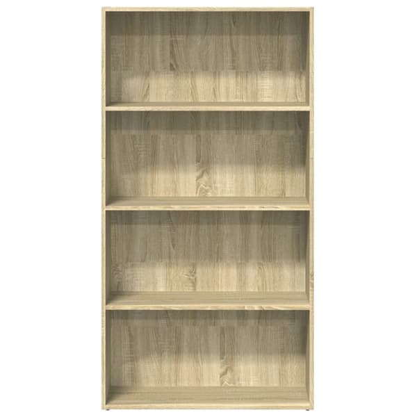 vidaXL Bokhylle sonoma eik 80x30x152 cm konstruert tre