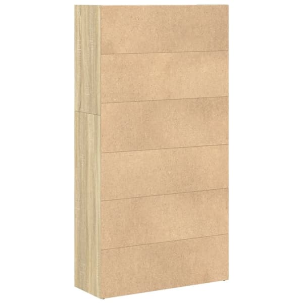 vidaXL Bokhylle sonoma eik 80x30x152 cm konstruert tre