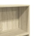 Miniatyrbilde 8 av 11: vidaXL Bokhylle sonoma eik 80x30x152 cm konstruert tre