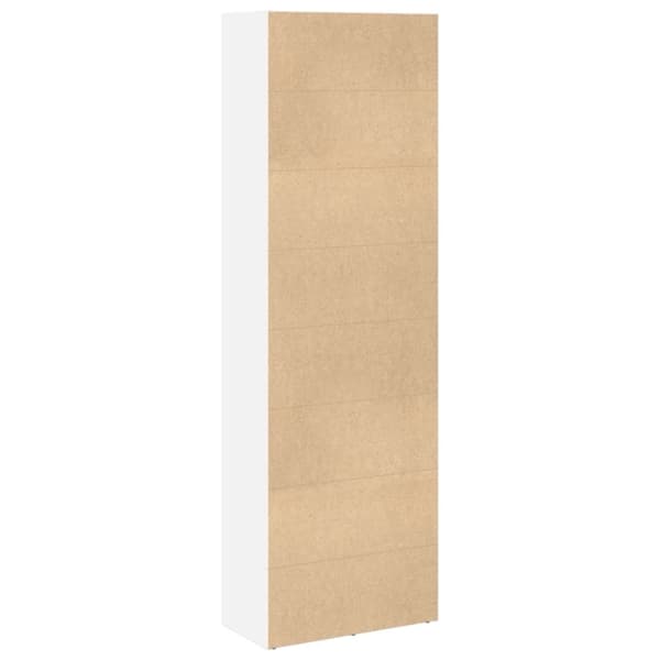 vidaXL Bokhylla vit 60x30x189 cm konstruerat trä