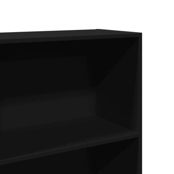 vidaXL Bokhylle svart 60x30x189 cm konstruert tre