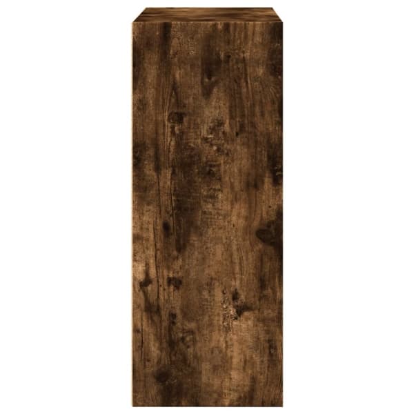 vidaXL Bokhylle røkt eik 80x30x77 cm konstruert tre