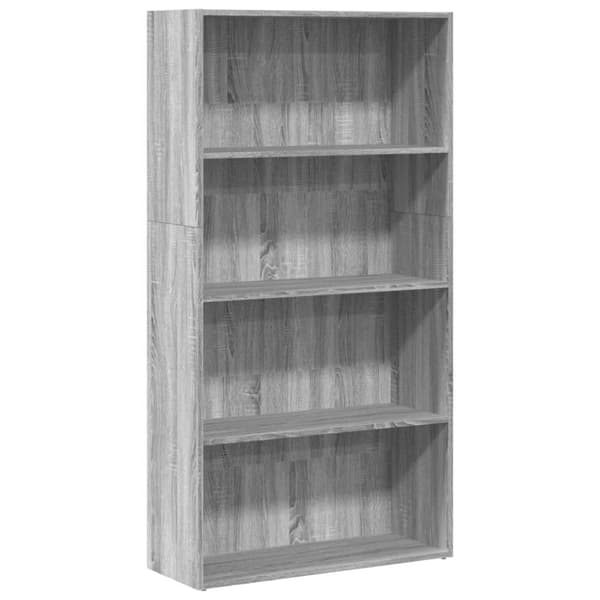 vidaXL bogreol 80x30x152 cm konstrueret træ grå sonoma-eg