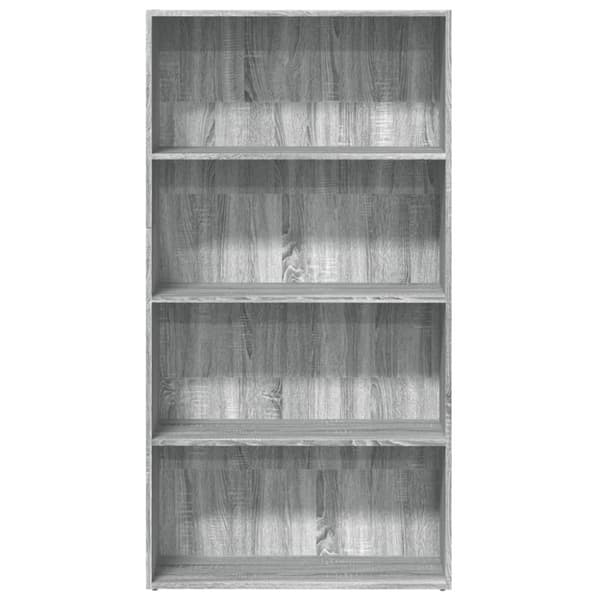 vidaXL bogreol 80x30x152 cm konstrueret træ grå sonoma-eg