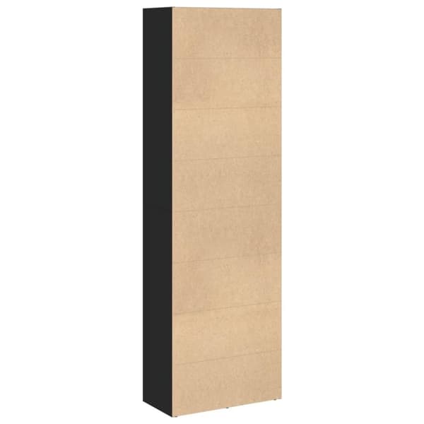 vidaXL bogreol 60x30x189 cm konstrueret træ sort