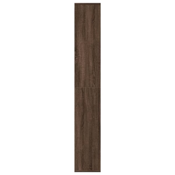 vidaXL bogreol/rumdeler 67x25x161,5 cm konstrueret træ brun egetræ