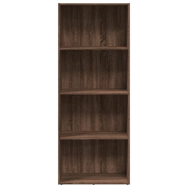 vidaXL bogreol 60x30x152 cm konstrueret træ brun egetræsfarve