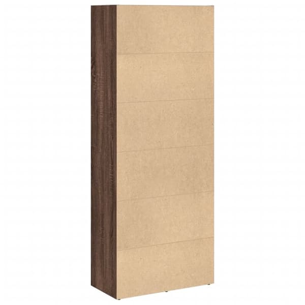 vidaXL bogreol 60x30x152 cm konstrueret træ brun egetræsfarve