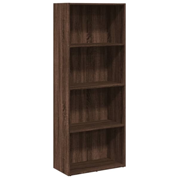 vidaXL bogreol 60x30x152 cm konstrueret træ brun egetræsfarve