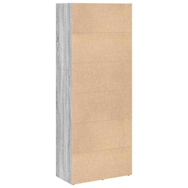vidaXL bogreol 60x30x152 cm konstrueret træ grå sonoma-eg