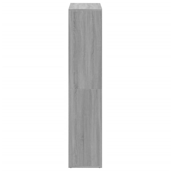 vidaXL Huoneenjakaja/kirjahylly harmaa 69,5x29x137,5 cm tekninen puu