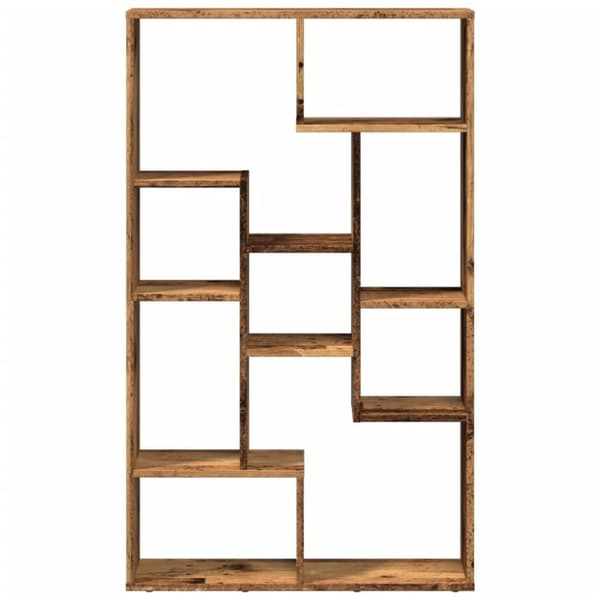 vidaXL bogreol 72x20x120 cm konstrueret træ antikt træ