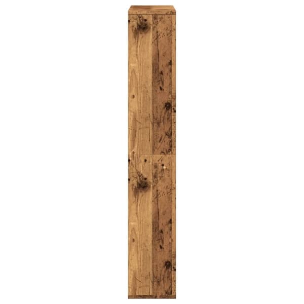 vidaXL bogreol 72x20x120 cm konstrueret træ antikt træ