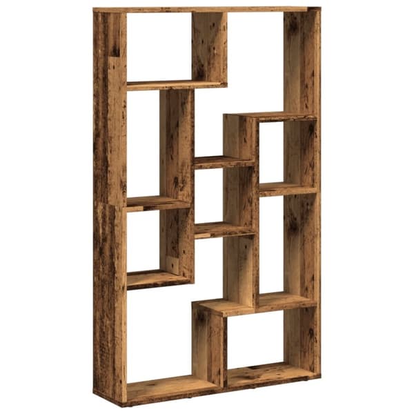 vidaXL bogreol 72x20x120 cm konstrueret træ antikt træ
