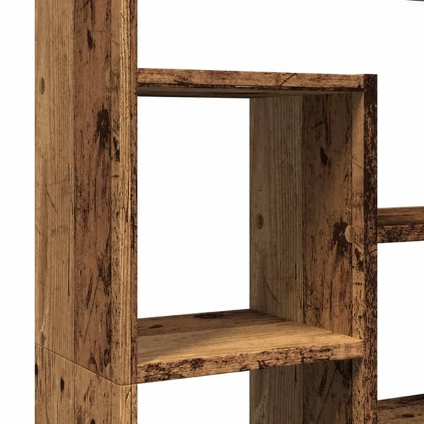 vidaXL bogreol 72x20x120 cm konstrueret træ antikt træ