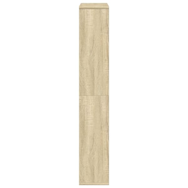 vidaXL Bokhylle sonoma eik 72x20x120 cm konstruert tre