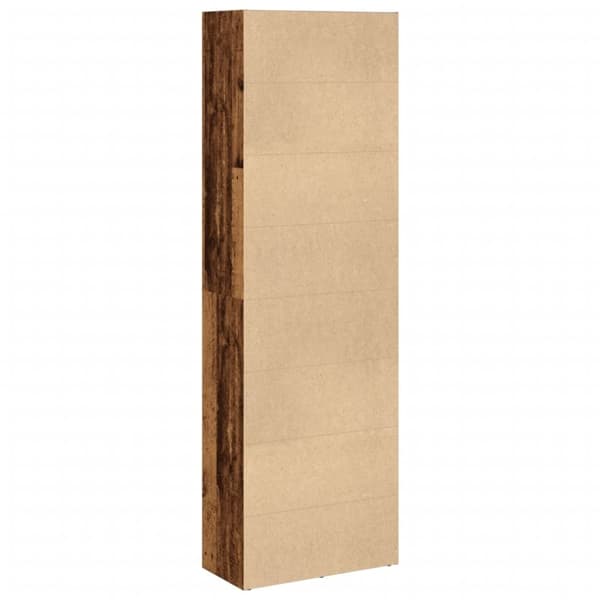vidaXL Bokhylla åldrat trä 60x30x189 cm konstruerat trä