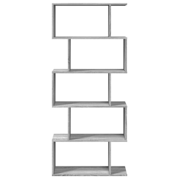 vidaXL Bokhylla/Rumsavdelare 5 hyllplan 70x24x161 cm konstruerat trä